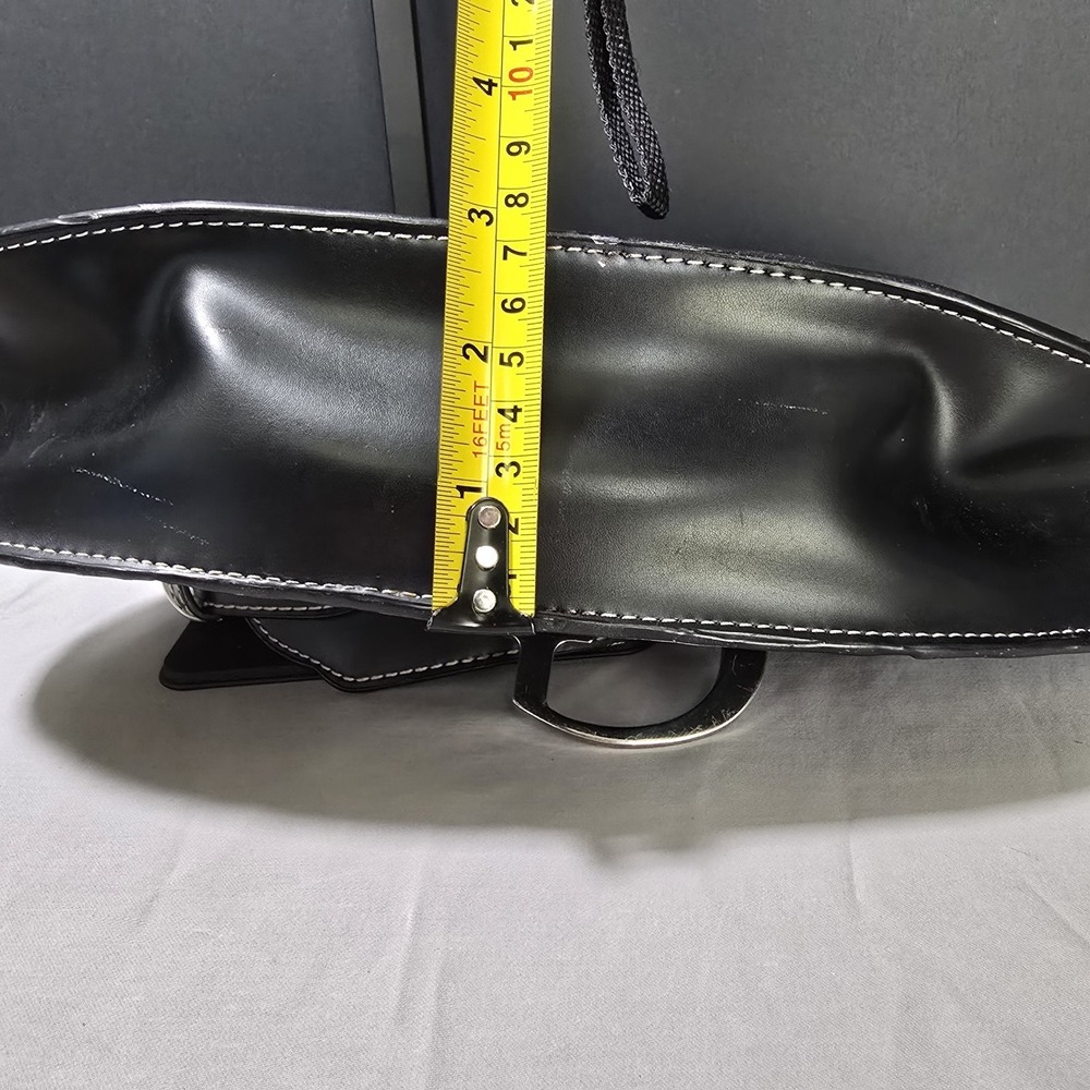 Guess Y2K Black Studded Baguette Faux Leather Bling - Picture 8 of 10